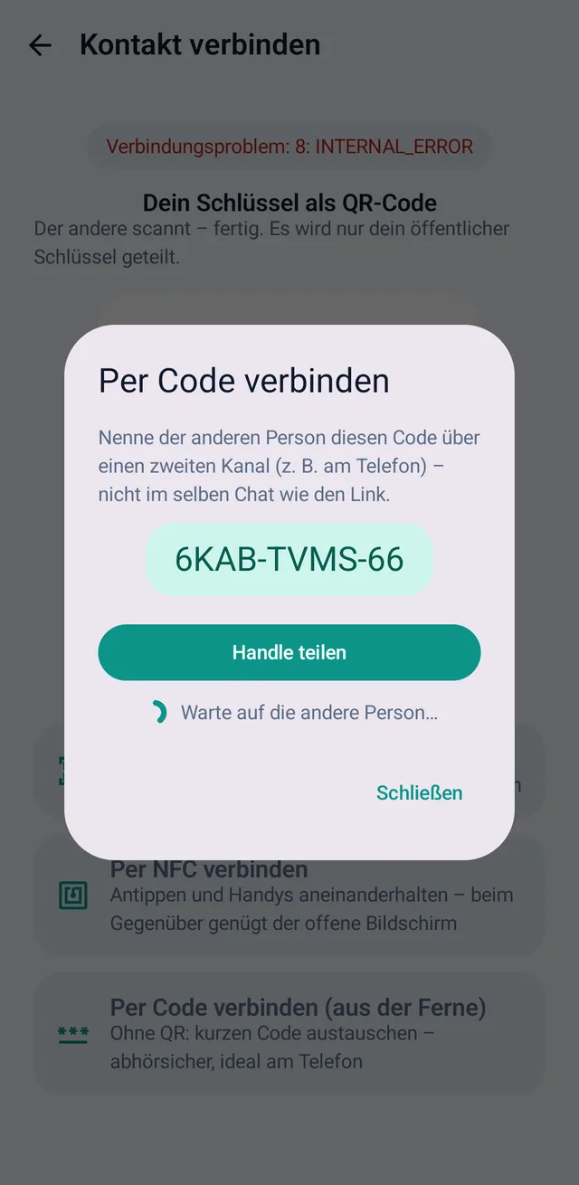 Screenshot aus TalX: Der Code